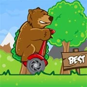 Bear on a Scooter