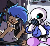 FNF: Amor vs Sans in X Spilt Remix