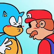 FNF: Mario and Sonic Smoochin