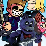 FNF Shut The Door But Everyone Sings It